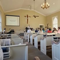 Congregation gathered for Sunday morning worship at Salem Presbyterian Church